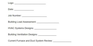 Checklist for HVAC Installation Template (Free Download)